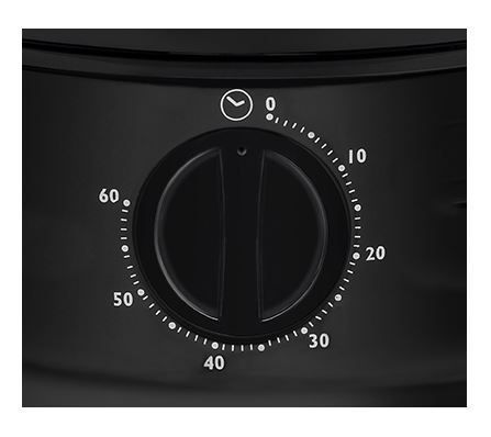 Пароварка Tefal на 2 яруси, 900Вт, чаша-2.9+3.1л, резервуар для води -1,5л, механічне керування, пластик, чорний (VC140131) VC140131 фото