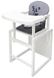 Стульчик-трансформер Babyroom Пеппи-240 белый серый/графит (панда) (681010)
