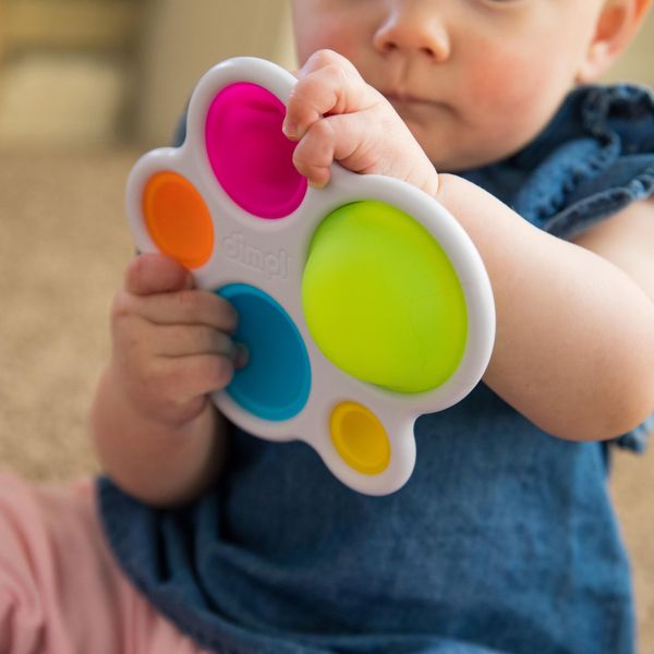 Прорезыватель и тактильная игрушка Нажми на шар Fat Brain Toys dimpl (F192ML) F192ML фото