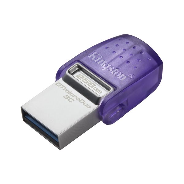 Накопичувач Kingston 256GB USB 3.2 Type-A + Type-C DT microDuo 3C R200MB/s (DTDUO3CG3/256GB) DTDUO3CG3/256GB фото