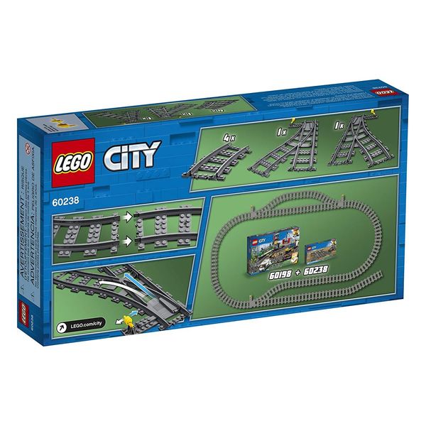Конструктор LEGO City Железнодорожные стрелки 60238 60238 фото