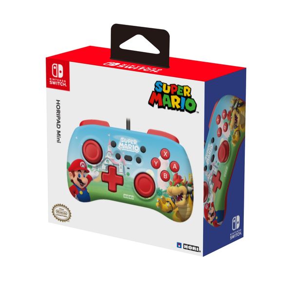 Геймпад проволочный Horipad Mini (Super Mario) для Nintendo Switch, Blue/Red (873124009019) 873124009019 фото