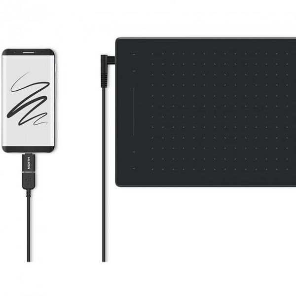 Графічний планшет Huion 8.7"x5.4" RTM-500, USB-C, чорний - Уцінка RTM-500 фото