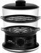 Пароварка Tefal на 2 яруси, 900Вт, чаша-2.9+3.1л, резервуар для води -1,5л, механічне керування, пластик, чорний (VC140131)