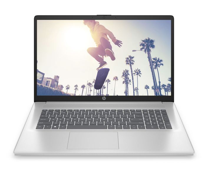 Ноутбук HP 17-cn0042ua 17.3" FHD IPS AG, Intel i7-1165G7, 16GB, F512GB, UMA, Win11, сріблястий (5A611EA) 5A611EA фото