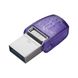 Накопичувач Kingston 256GB USB 3.2 Type-A + Type-C DT microDuo 3C R200MB/s (DTDUO3CG3/256GB)