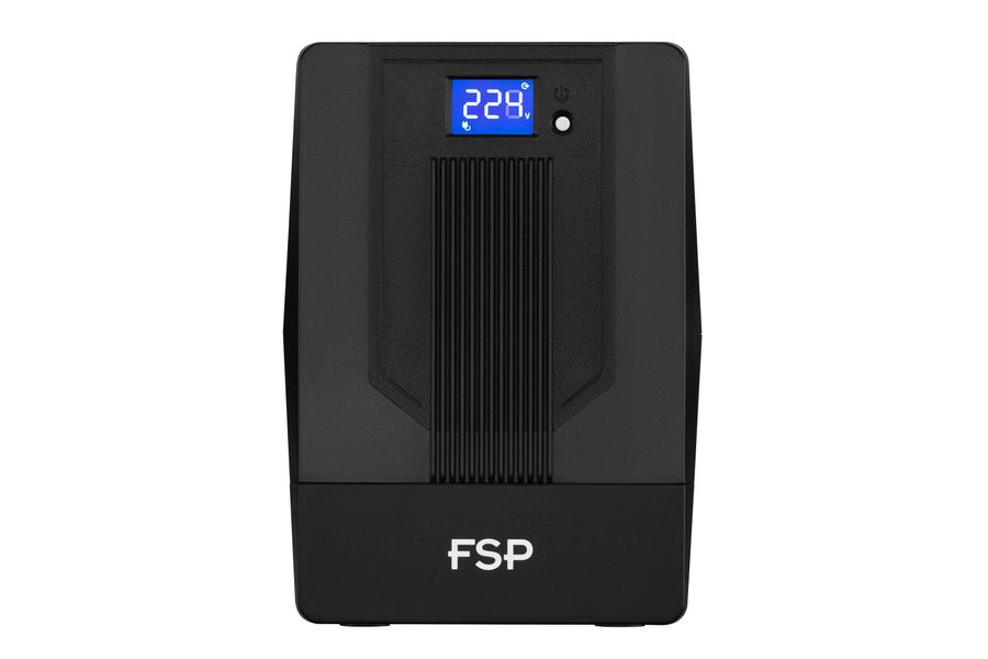 Джерело безперебійного живлення FSP iFP1000, 1000VA/600W, LCD, USB, 4xSchuko PPF6001306 фото