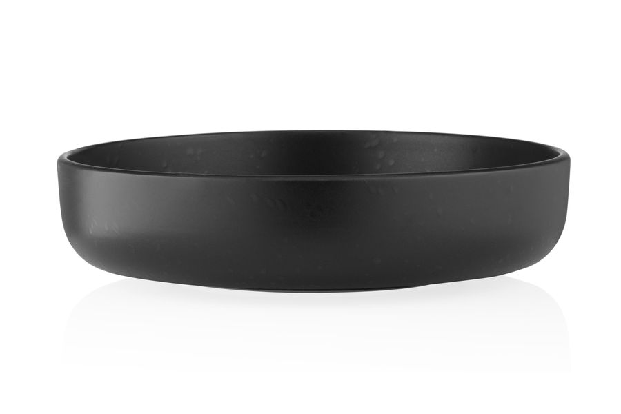 Тарілка супова Ardesto Trento, 21,5 см, чорна, кераміка (AR2921TB) AR2921T фото