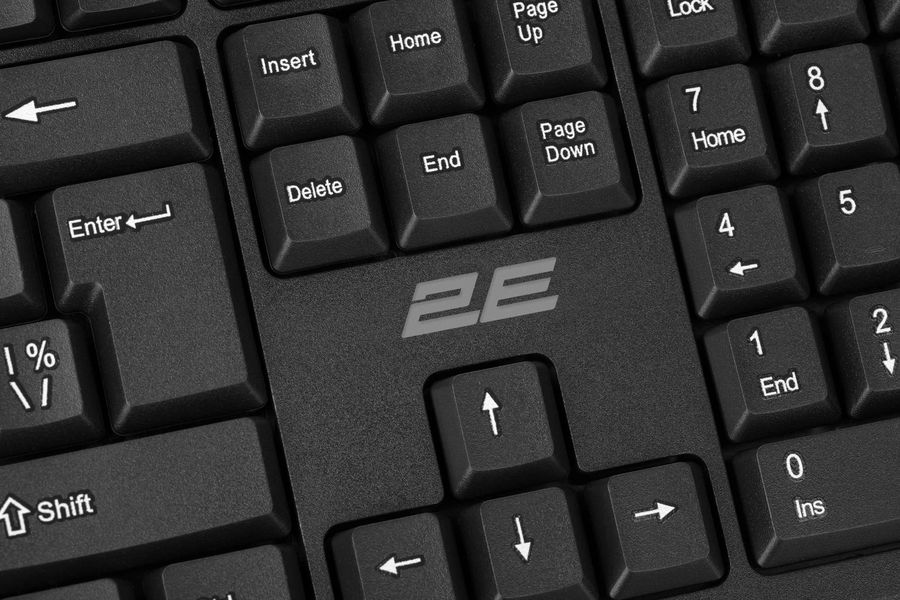 Клавіатура 2E KS108 USB Black (2E-KS108UB) 2E-KS108UB фото