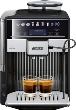 Кофемашина Siemens, 1.7л, зерно+молотая, автомат.капуч, LED-дисплей, авторецептов -8, черный (TE605209RW) TE605209RW фото