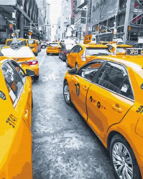 Картина по номерам. Brushme "Нью-Йоркское такси" GX25434 GX25434 фото