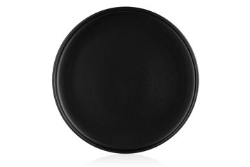 Тарілка обідня Ardesto Trento, 26,5 см, чорна, кераміка AR2926T фото