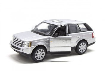 Колекційна іграшкова машинка Range Rover Sport KT5312 інерційна Сріблястий KT5312(Silver) фото