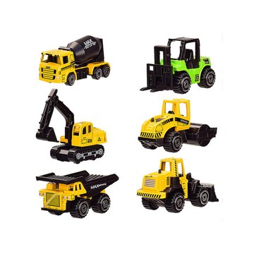 Набор машин металл 86605-6A, 6 машинок в комплекте Желтый (86605-6A(Yellow)) 86605-6A(Yellow) фото