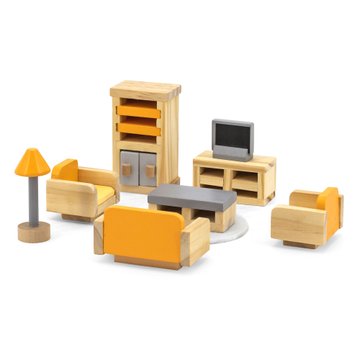 Дерев'яні меблі для ляльок Viga Toys PolarB Вітальня (44037)