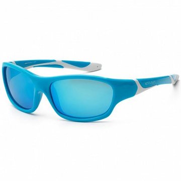 Детские солнцезащитные очки Koolsun бирюзово-белые серии Sport (Размер: 6+) - Уцінка KS-SPBLSH006 фото