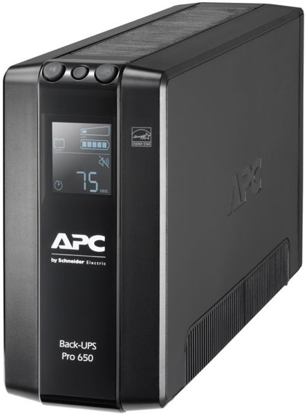 Джерело безперебійного живлення APC Back-UPS Pro 650VA/390W, LCD, USB, 6xC13 (BR650MI) BR650MI фото