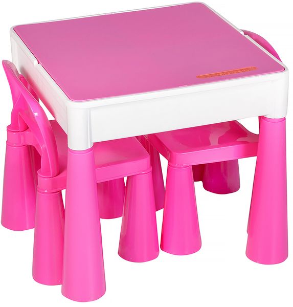 Стол и 2 стульчика Tega Mamut 899P dark pink-white 621567 фото