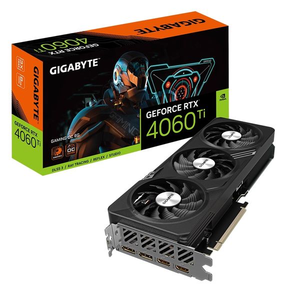 Відеокарта GIGABYTE GeForce RTX 4060 Ti 8GB GDDR6 GAMING (GV-N406TGAMING_OC-8GD) GV-N406TGAMING_OC-8GD фото