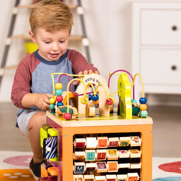 Развивающая деревянная игрушка – ЗОО-КУБ (размер 34х30х45 см) - Уцінка 100247 фото
