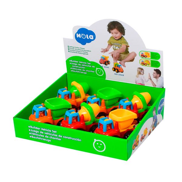 Набор игрушечных машинок Hola Toys Самосвал и бетономешалка, 6 шт. (326CD-6) 326CD-6 фото