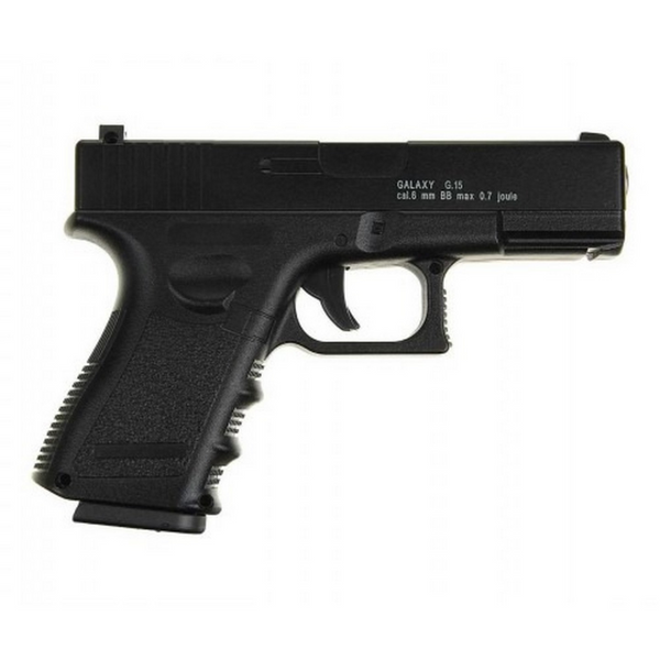 Детский пистолет на пульках "Glock 17" Galaxy металл с кoбурой,черный (G15+) G15+ фото