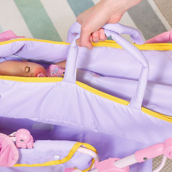 Коляска для куклы BABY BORN - ДЕЛЮКС S2 (складная, с сумкой) 828649 фото