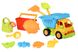 Набір для гри з піском Вантажівка жовта кабіна/синій кузов (11 од.) Same Toy 968Ut-2