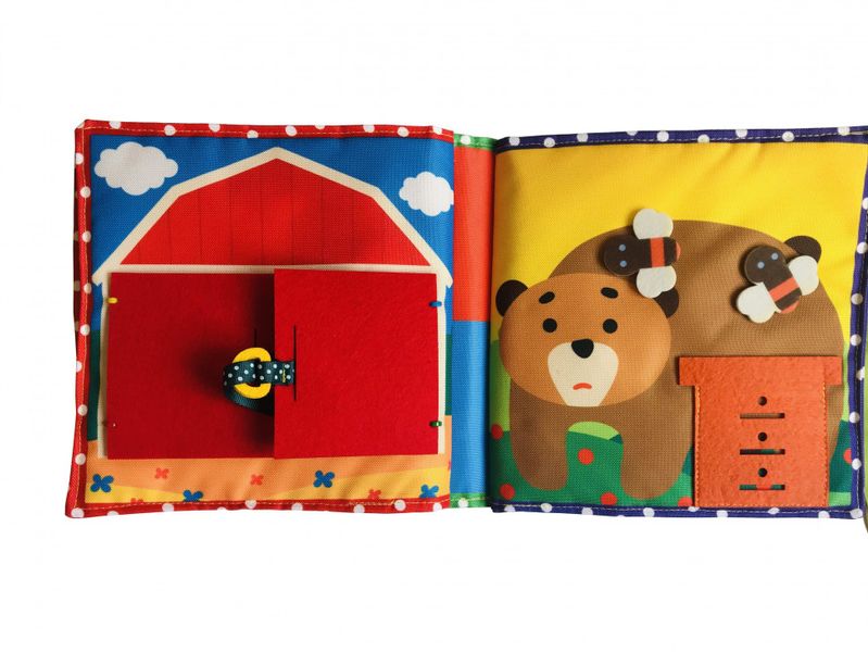 Текстильна розвиваюча книга для малят Bambini "Поні" 403679 403679 фото