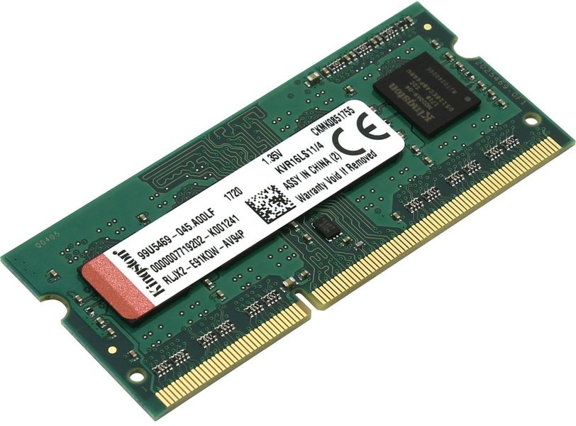 Пам'ять ноутбука Kingston DDR3 8GB 1600 1.35/1.5V (KVR16LS11/8WP) KVR16LS11/8WP фото