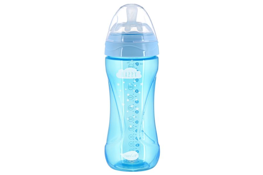 Дитяча Антиколікова пляшечка Nuvita NV6052 Mimic Cool 330мл блакитна - Уцінка NV6052SKY фото