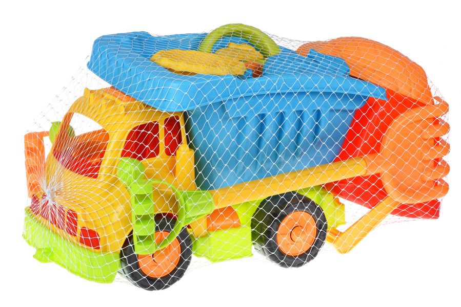 Набор для игры с песком Грузовик желтая кабина/синий кузов (11 ед.) Same Toy 968Ut-2 968Ut-2 фото