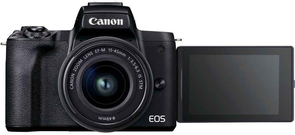 Цифр. фотокамера Canon EOS M50 Mk2 + 15-45 IS STM + 55-200 IS STM Black (4728C041) 4728C041 фото