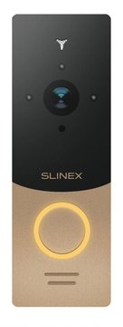 Панель вызова Slinex ML-20CRHD, персональная, 2MP, 115 градусов, бесконтактная карта, золотой черный ML-20CRHD_G/B фото