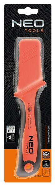 Нож монтерский Neo Tools, диэлектрический, для работ под напряжением 1000В, лезвие 50мм, 190мм (01-550) 01-550 фото