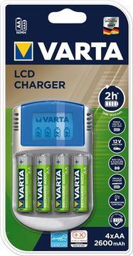 Зарядний пристрій VARTA LCD CHARGER+4xAA 2500 mAh (57070201451) 57070201451 фото