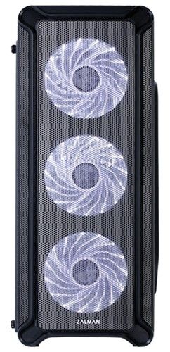 Корпус Zalman , без БЖ, 1xUSB3.0, 2xUSB2.0, 4x120mm White LED fans, Acrylic Side Panel, ATX, чорний (I3) I3 фото