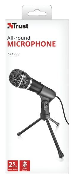 Мікрофон для ПК Trust Starzz All-round 3.5mm Black (21671_TRUST) 21671_TRUST фото