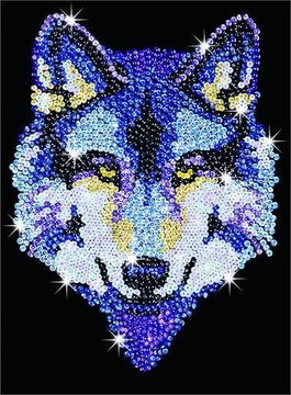 Набор для творчества Sequin Art BLUE Wolf SA1215 - Уцінка SA1215 фото