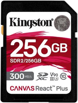 Карта пам'яті Kingston SD 256GB C10 UHS-II U3 R300/W260MB/s (SDR2/256GB) SDR2/256GB фото