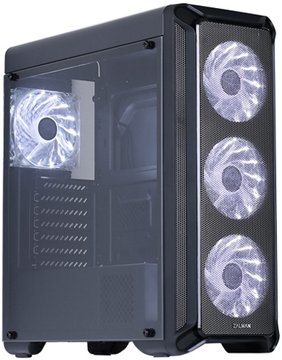 Корпус Zalman I3, без БЖ, 1xUSB3.0, 2xUSB2.0, 4x120mm White LED fans, Acrylic Side Panel, ATX, чорний I3 фото