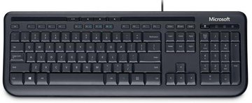 Клавіатура Microsoft Wired Keyboard 600 USB Black Ru (ANB-00018) ANB-00018 фото