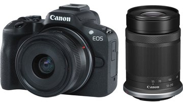 Цифр. фотокамера Canon EOS R50 + RF-S 18-45 IS STM + RF-S 55-210 IS STM Black 5811C034 фото