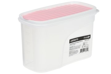 Контейнер для сипучих Ardesto Fresh 1.2 л,рожевий, пластик (AR1212PP) AR1212PP фото