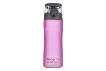 Пляшка для води Ardesto 600 мл, рожева, пластик (AR2205PR) AR2205PR фото
