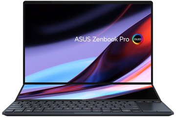 Ноутбук ASUS Zenbook Pro 14 Duo UX8402VV-P1048 14.5" 2.8K OLED, Intel i5-13500H, 16GB, F512GB, NVD4060-8, NoOS, Чорний (90NB1172-M002X0) 90NB1172-M002X0 фото