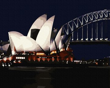 Картина по номерам "Сиднейский оперный театр" Brushme GX7491 40х50 см GX7491 фото