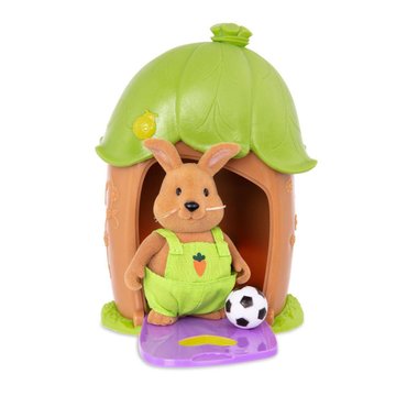 Игровой набор Li'l Woodzeez Домик с сюрпризом (зеленая крыша, 1 фигурка кролика, 1 аксессуар) WZ6604Z фото