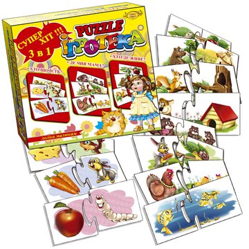 Детская настольная игра-пазл "PUZZLE Игротека" MKB0117, 72 пазла MKB0117 фото