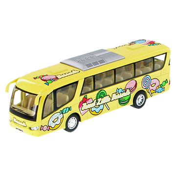 Машинка металева інерційна Автобус DESSERT Kinsmart KS7103W 1:65 Жовтий KS7103W(Yellow) фото